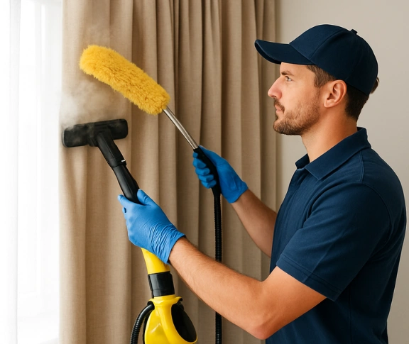 Trusted drapes cleaning technician Matty Curtain Cleaning eagle-vale-nsw QLD