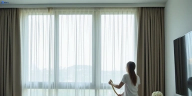 Delicate sheer drape cleaning eagle-vale-nsw Matty Curtain Cleaning